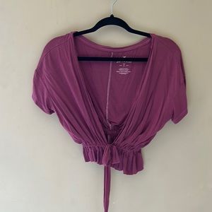 Reworked soft & sexy American eagle top